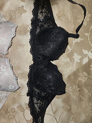 Reggiseni pizzo beige&nero