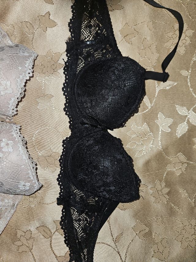 Reggiseni pizzo beige&nero