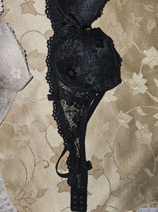 Reggiseni pizzo beige&nero