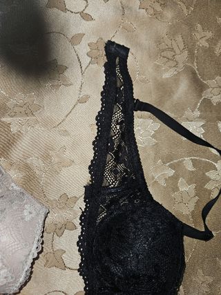 Reggiseni pizzo beige&nero