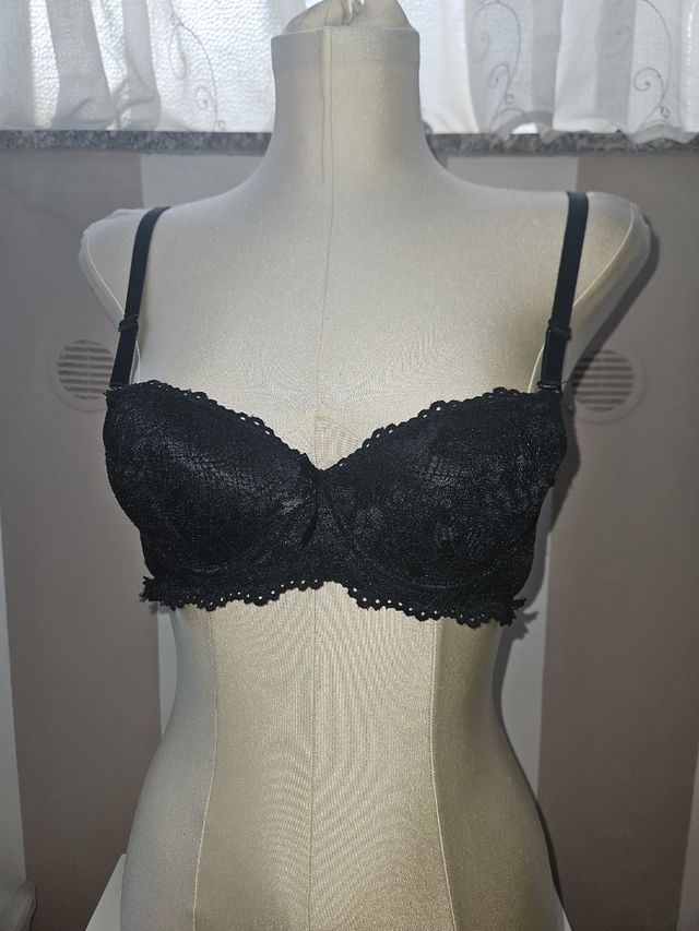 Reggiseni pizzo beige&nero