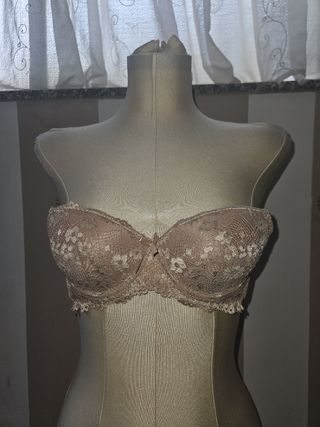 Reggiseni pizzo beige&nero