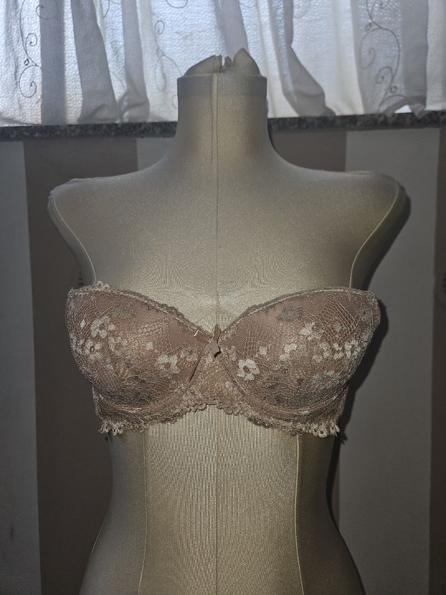 Reggiseni pizzo beige&nero