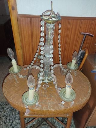 Lampara Cristal Vintage