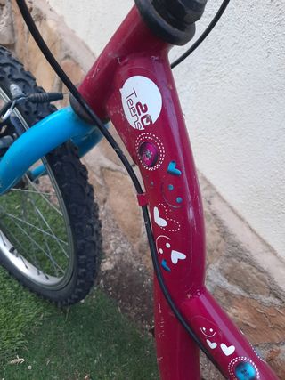 Bicicleta niña 20" roja