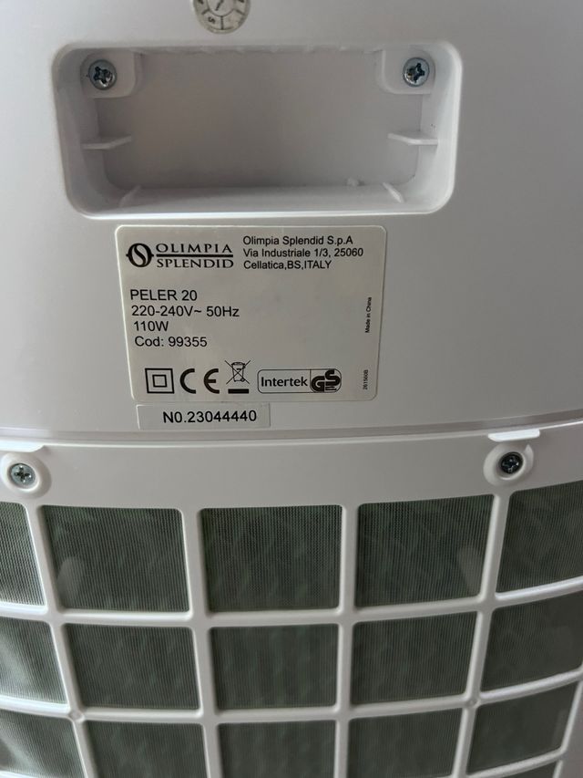 Climatizador evaporativo Olimpia Splendid 20 L