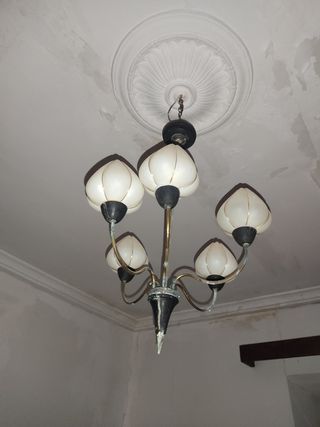 Lámpara vintage 5 luces