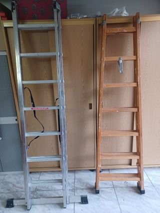 Escaleras - Madera y Aluminio extensible.