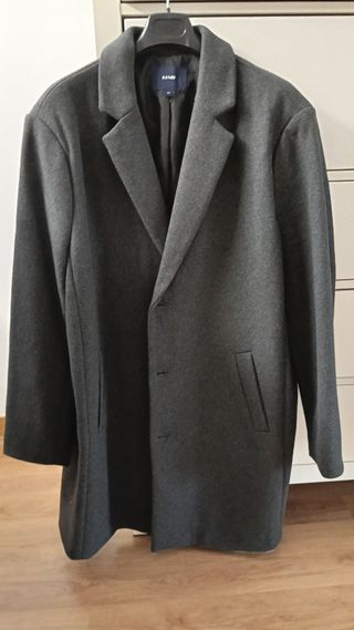 Abrigo Kiabi lana gris XXXL