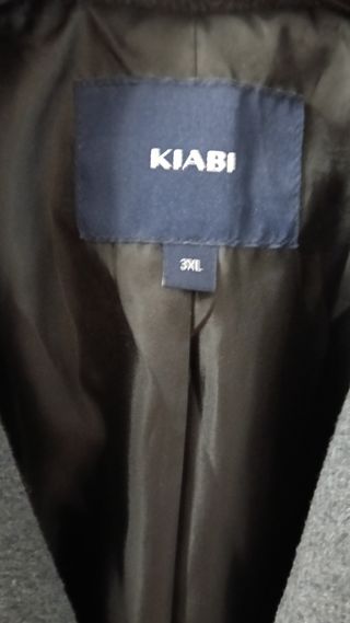 Abrigo Kiabi lana gris XXXL