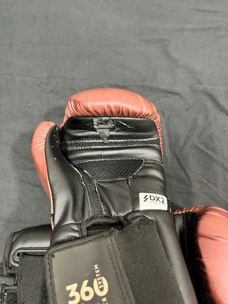 Saco boxeo Riscko guantes decathlon 360 14oz