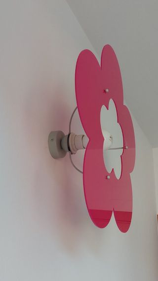 Lampada a fiore rosa 50cm
