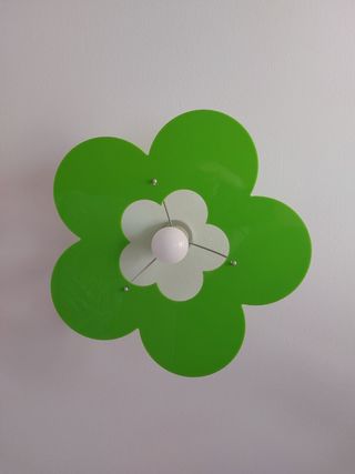 Lampada a fiore verde 50cm