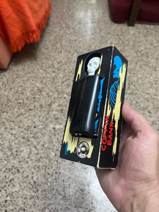Hucha Cofre Ataúd Esqueleto Vintage