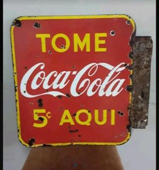 Cartel Coca-Cola Cuba 5¢ Importado.