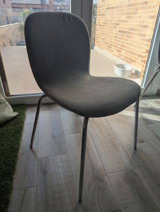 Silla Ikea KARLPETTER Metal & Tela