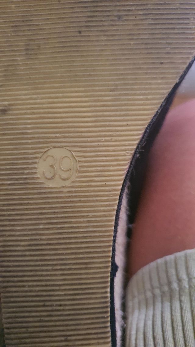 Sandalias cuña negras esparto