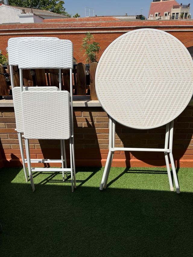 conjunto terraza/jardin