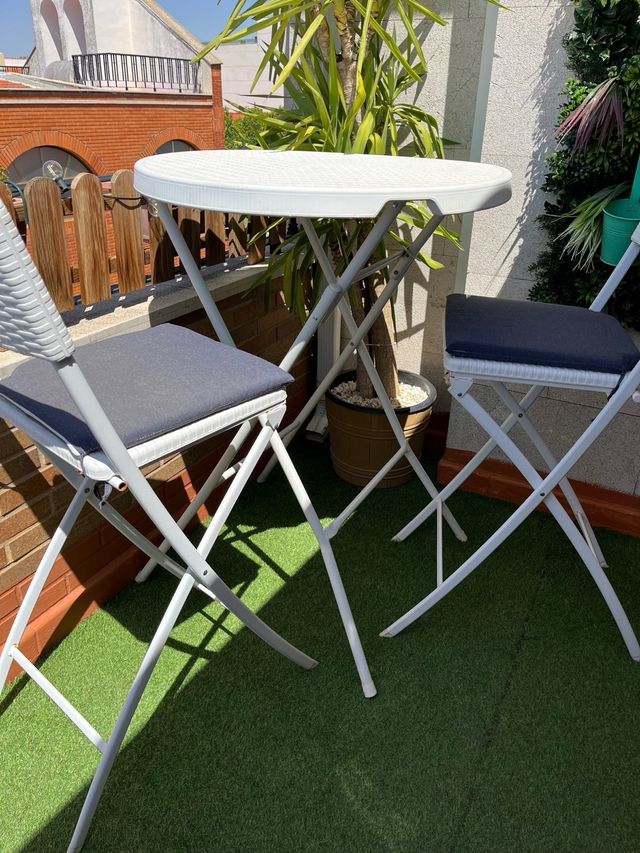 conjunto terraza/jardin