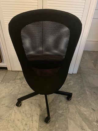 Silla oficina marrón - negra