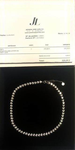 Gargantilla plata circonitas