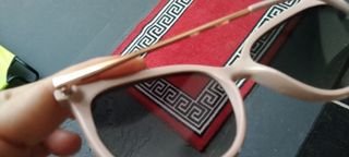 Gafas sol redondas beige