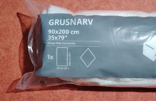 Funda colchón GRUSNARV 90x200cm