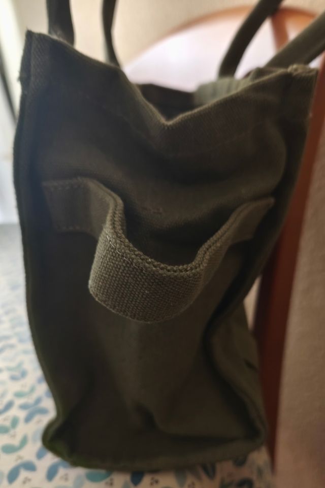 Bolso tote verde oliva