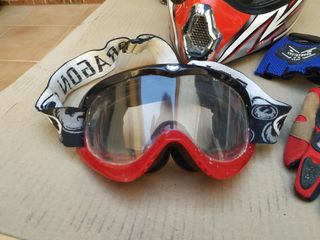 Casco moto THH TX10 + escape+guantes+gafas+chaleco