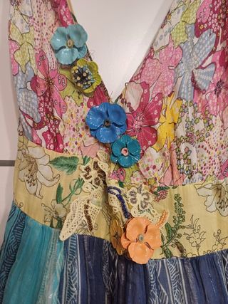 Vestido boho chic multicolor