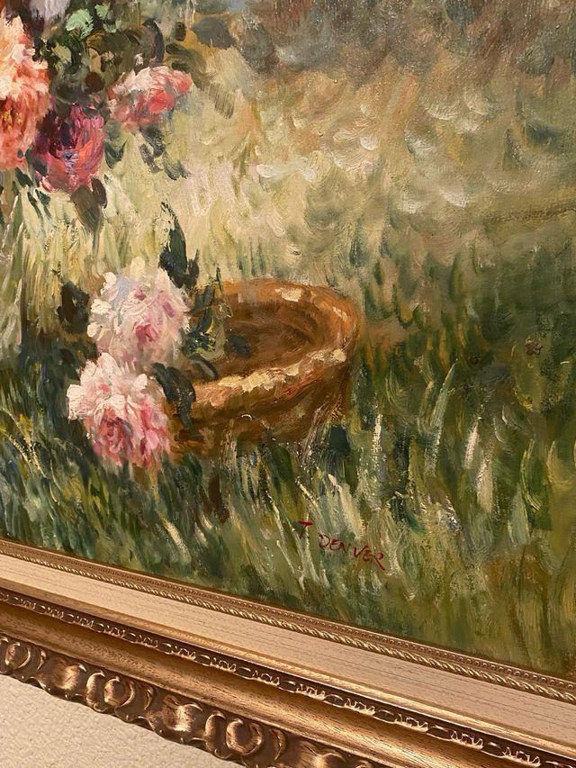 Cuadro al óleo, paisaje campestre Son 4 cuadros