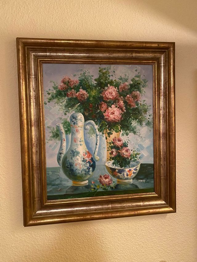 Cuadro al óleo, paisaje campestre Son 4 cuadros