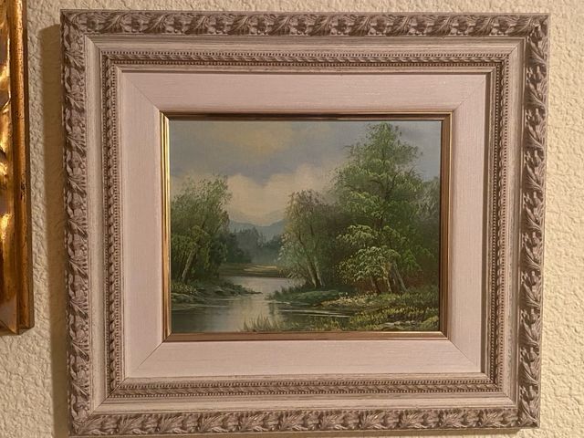 Cuadro al óleo, paisaje campestre Son 4 cuadros