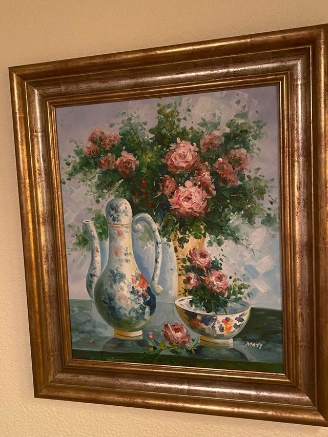 Cuadro al óleo, paisaje campestre Son 4 cuadros