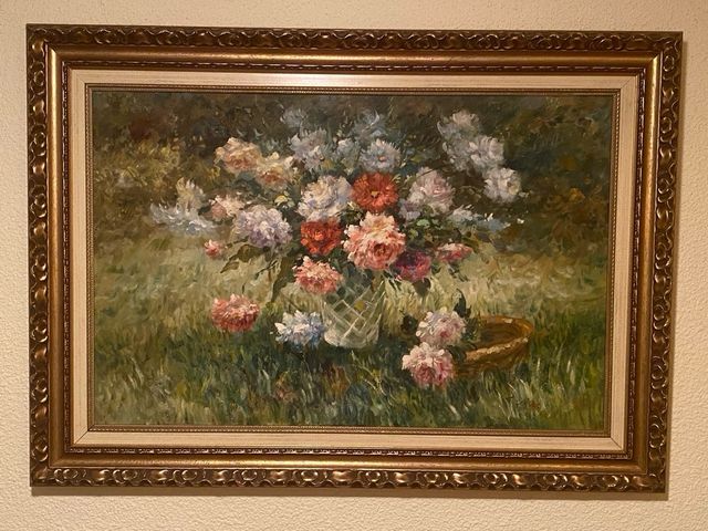 Cuadro al óleo, paisaje campestre Son 4 cuadros