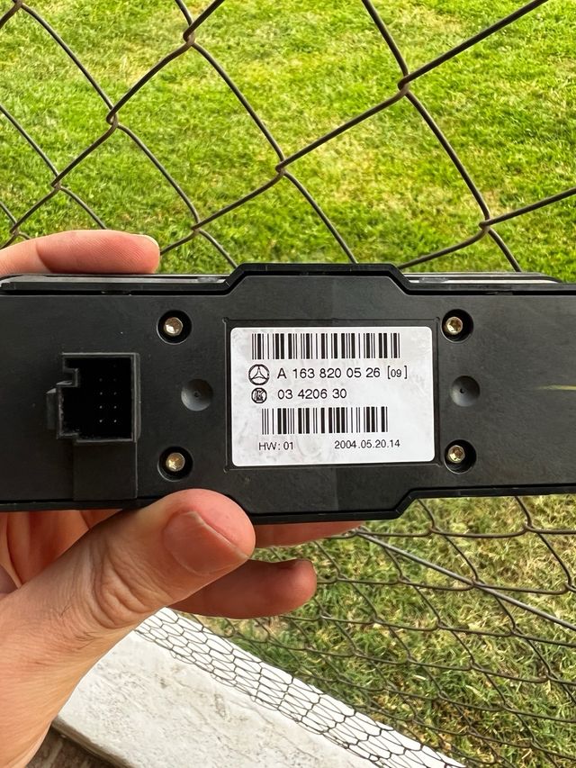 Mando clima trasero y ventanillas Mercedes ML W163