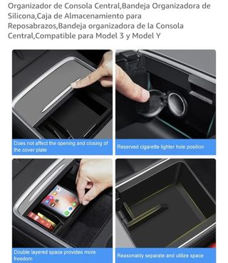Organizador consola central TESLA modelo Y/3