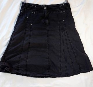 Falda negra larga talla M