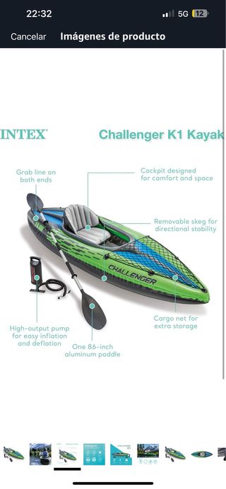 Kayak inflable Intex Challenger K1.