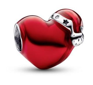 Charm Pandora corazón navideño
