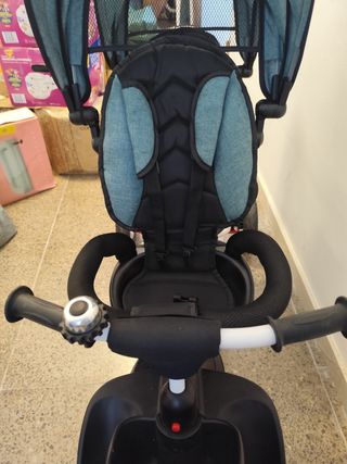 Triciclo gemelar Qplay azul