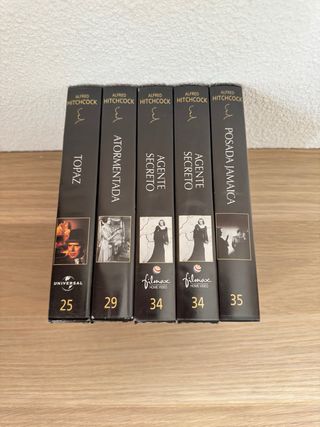 5 Peliculas VHS Alfred Hitchcock