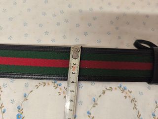 Cinturón Gucci Piel-Algodón 90cm
