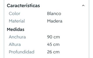 Mesita Ikea blanca