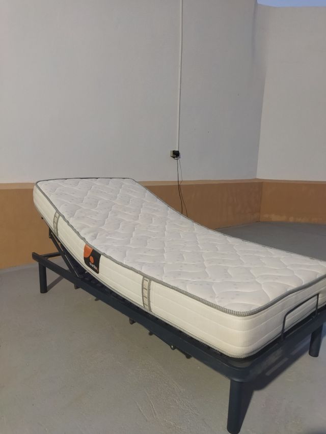 Cama articulada con colchón 90x190
