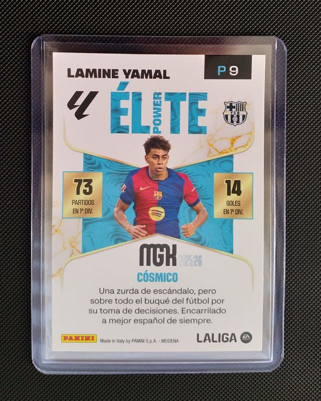 Carta Lamine Yamal Élite Power Firmada Panini