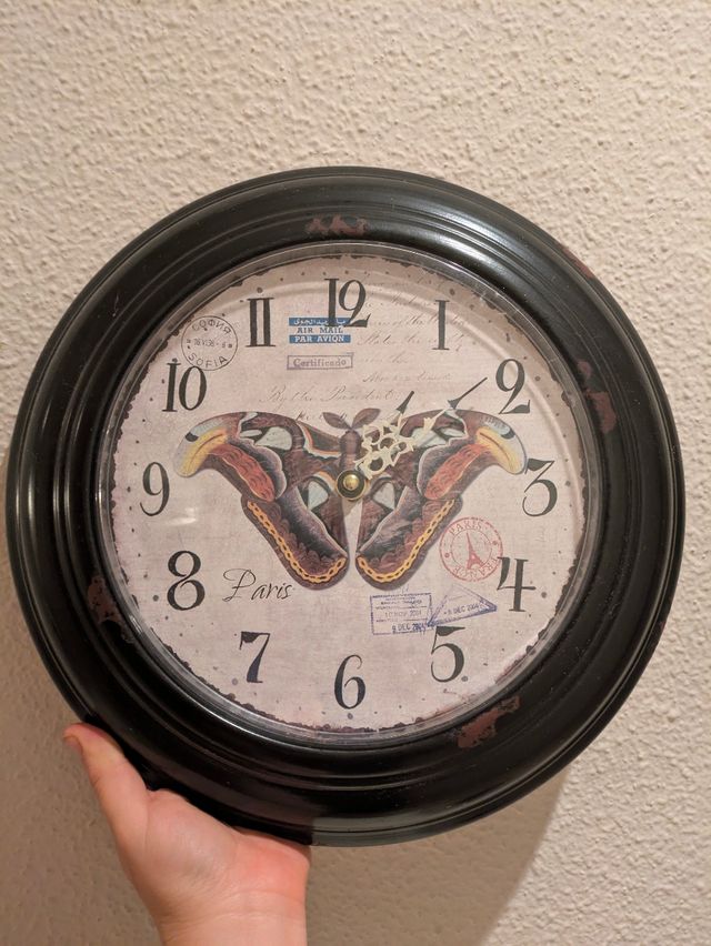 Reloj mariposa vintage metal