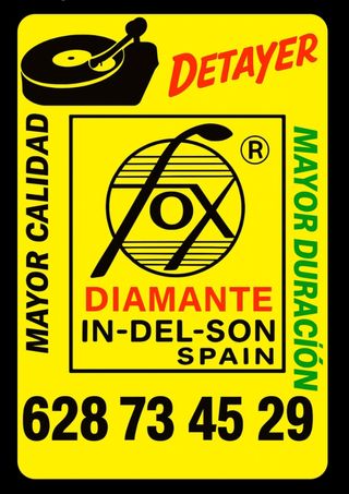 Aguja tocadiscos FOX Diamante 431