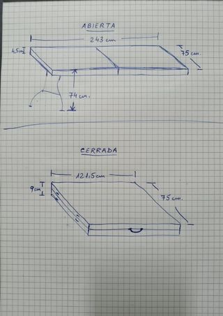 Mesa plegable LIFETIME blanca