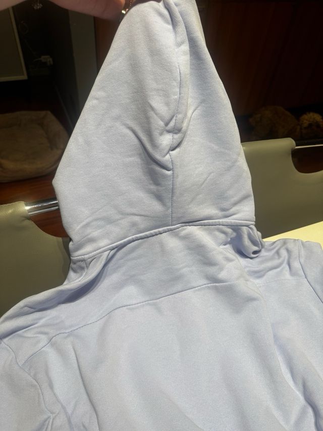 Felpa Lumina azzurra con cappuccio